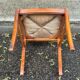 6 Directoire-style dining chairs in solid wood with rush seats from the 1960s.