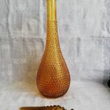 Vintage amber Italian carafe