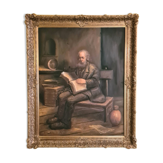 Stojan Vidinic '76 Old Man reading a Book