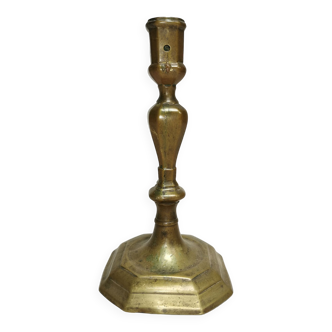 Old bronze candlestick, seventeenth century