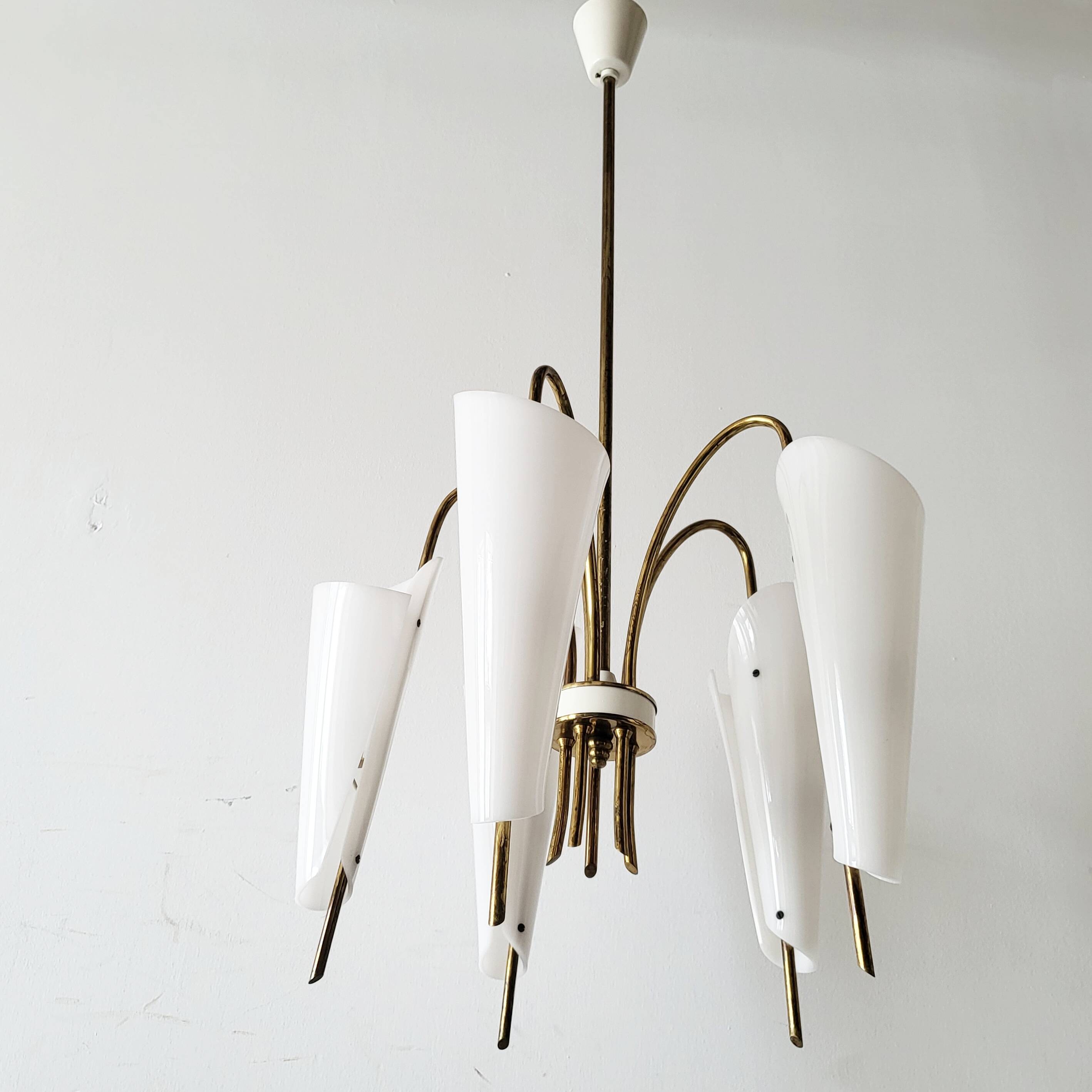 Stilnovo pendant light 1950 vintage