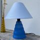 Lampe en verre bleu 1990
