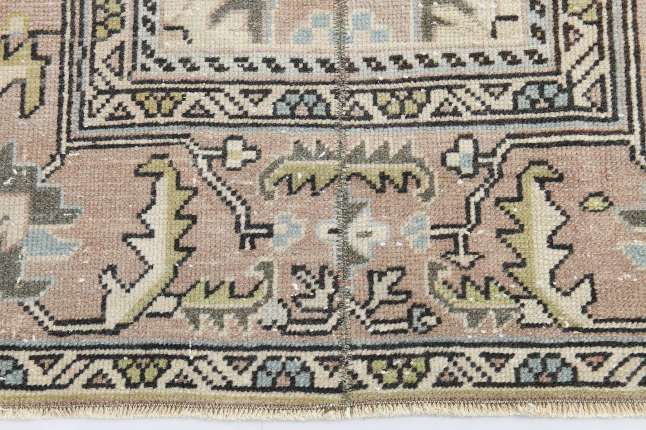 3x10 Shades Of Green Persian Runner Rug, 81x319Cm