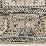 Tapis persan 3x10 nuances de vert, 81x319Cm