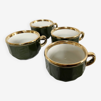 Coffee cups Bistrot Yves Deshoulieres Apilco empire green