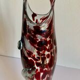 Zoomorphic blown glass vase from the 70s