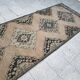 Vintage Turkish hallway rug 113x385 cm
