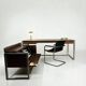 Minister's desk set + sideboard, Claude Gaillard for Ligne Roset, 1970