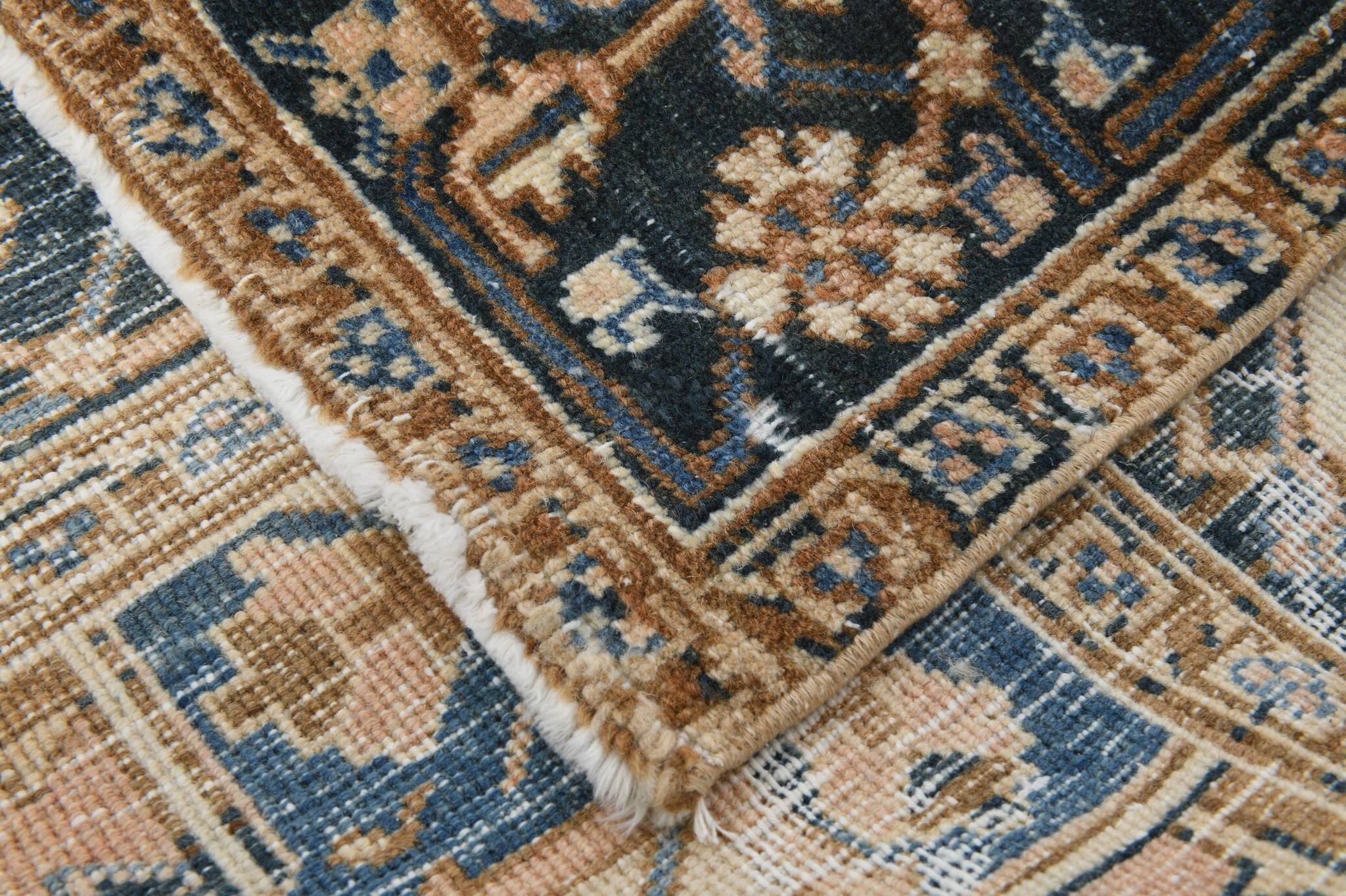 9x11  Pink & Navy Blue Classic Persian Rug, 263x328Cm