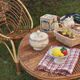 Vintage rattan living room for children 70s