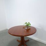 Rond ovaal teak uitschuifbare eettafel