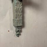 Pair of Louis XVI Style Wall Lights in Carved and Painted Wood, Circa 1900