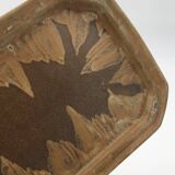 Rectangular DENBAC flamed stoneware tray, early 20th century