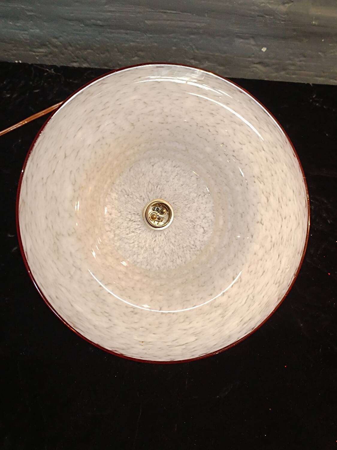 Antique glass pendant light