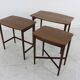 Sixties danish design rosewood nesting tables