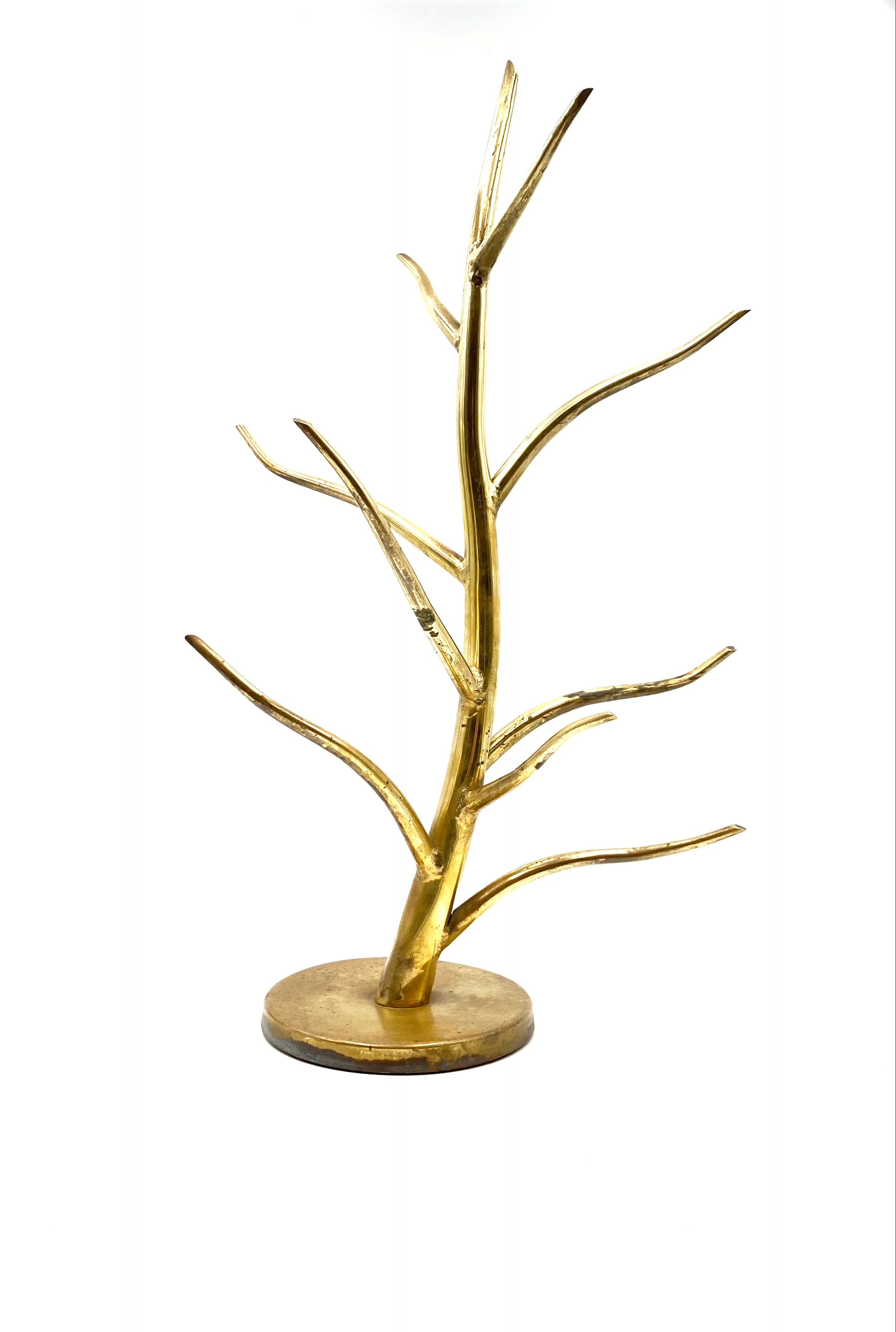 Mid-century Brass plant-shaped stand, Italy 1970s