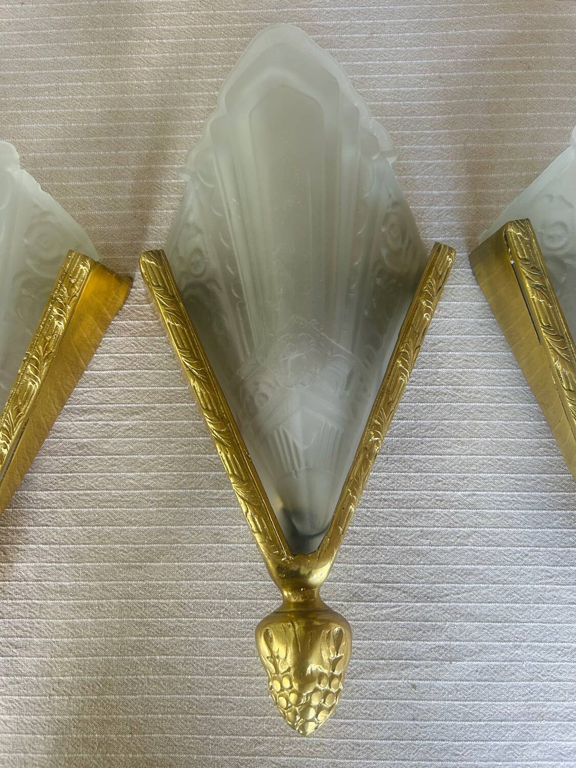 4 Art Deco wall lights