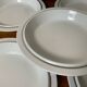 White and silver plates