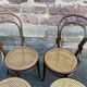 Set of 4 bistro chairs bois courbé type viennois mismatched