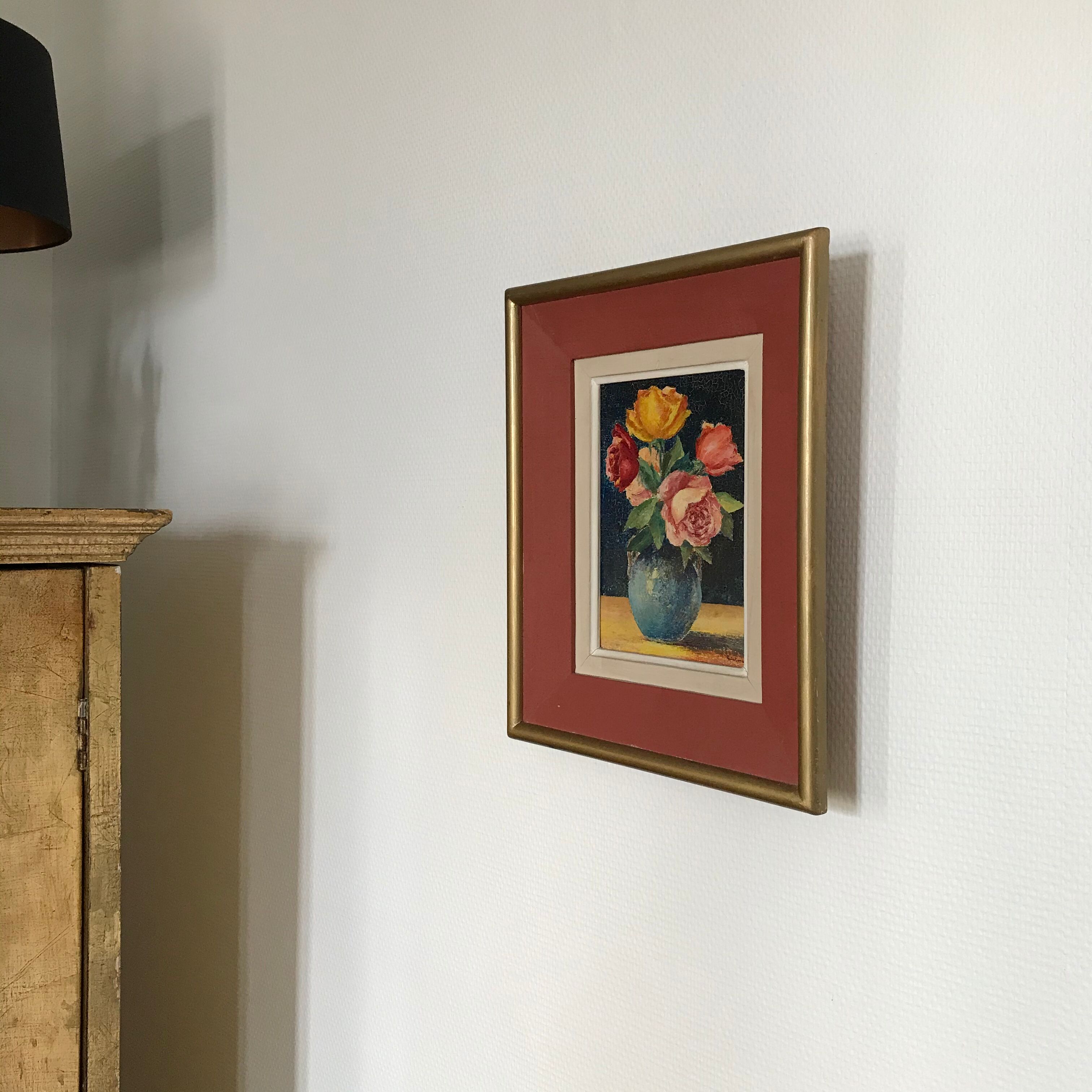 Painting bouquet of roses