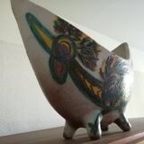 Zoomorphic vase numbered and signed Accolay
