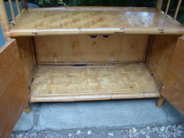 Ancient bamboo shelf