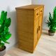 Vintage wooden and rattan chest of drawers