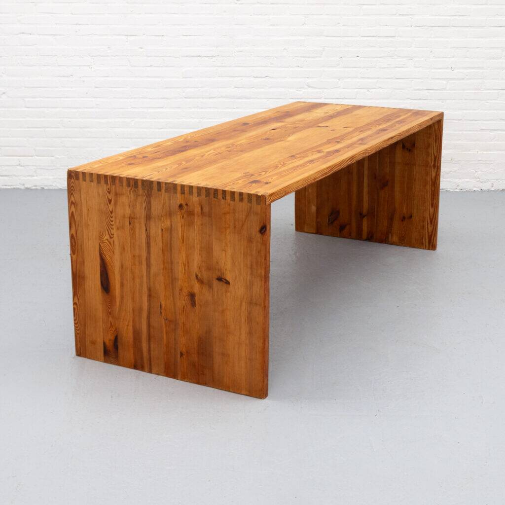 Pine dining table by Ate van Apeldoorn  1970s