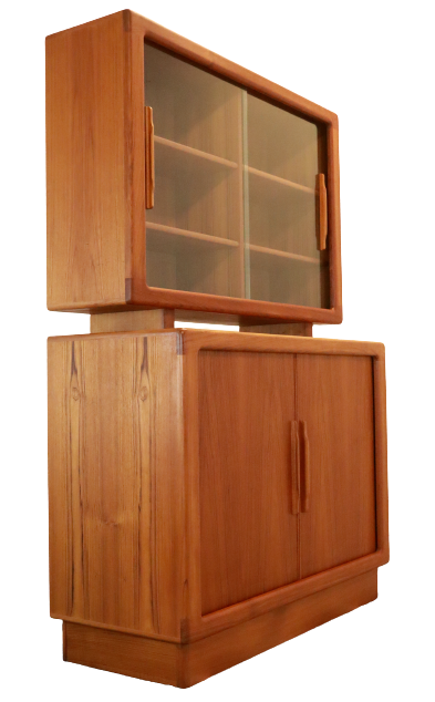 Vintage Danish design Dyrlund two-piece cabinet