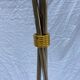 Italian stainless steel lamp - 1980