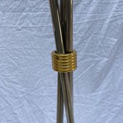 Italian stainless steel lamp - 1980