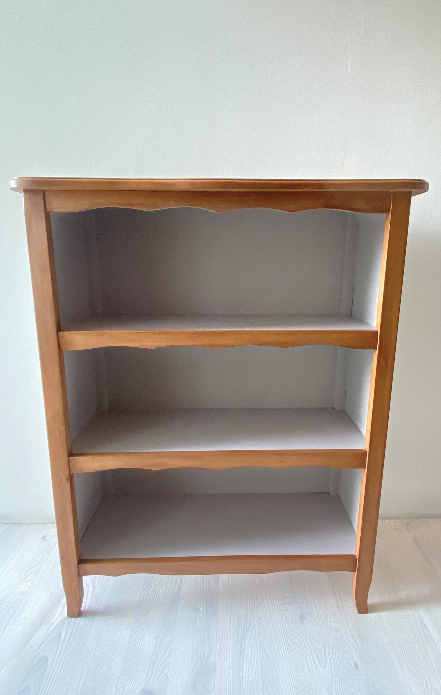 Refurbished vintage Bibus - Natural wood and taupe paint