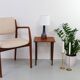 Danish Modern Blue and Brown Ceramic Table Lamp by E. Johansen for Søholm, 1960s