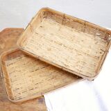 Vintage rattan basket