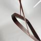 Vintage Mid-Century Modern Triangular Teak Wall Mirror, Denmark, 70s