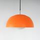 Suspension suédoise en métal orange et verre par Hans-Agne Jakobsson, 1970