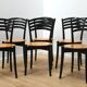 Suite de 6 chaises design de collectivité
