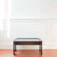 Vintage coffee table by Gianfranco Frattini for Cassina, grey lacquered beech.