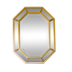 Large beveled, neoclassical mirror with gilded wood edges