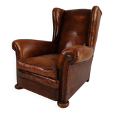Fauteuil en cuir anglais – belle qualité et grand confort