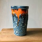 Fat lava vase J Ribero Vallauris