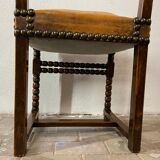 Chaise à dos espagnol d'époque Renaissance XVIe siècle