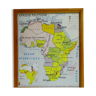Map Physical Africa and Political Africa