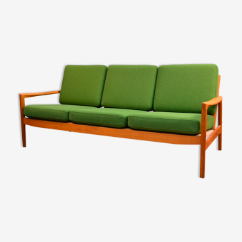 Danish design Hans Olsen oak sofa