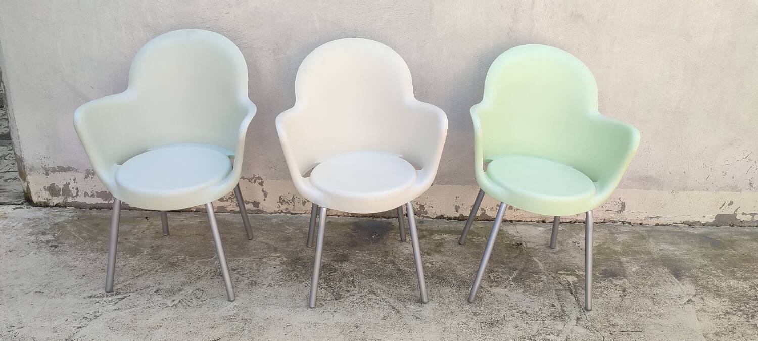 3 Sintesi designer armchairs, gogo model