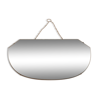 Miroir style Art déco biseauté 56 x 33 cm