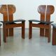 Afra & Tobia Scarpa ‘Africa’ Dining Chair – Walnut & Leather, 1975