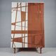 Vintage Wardrobe in Beech, 1970s