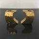 Pair of bronze candle holders by Monique Gerber