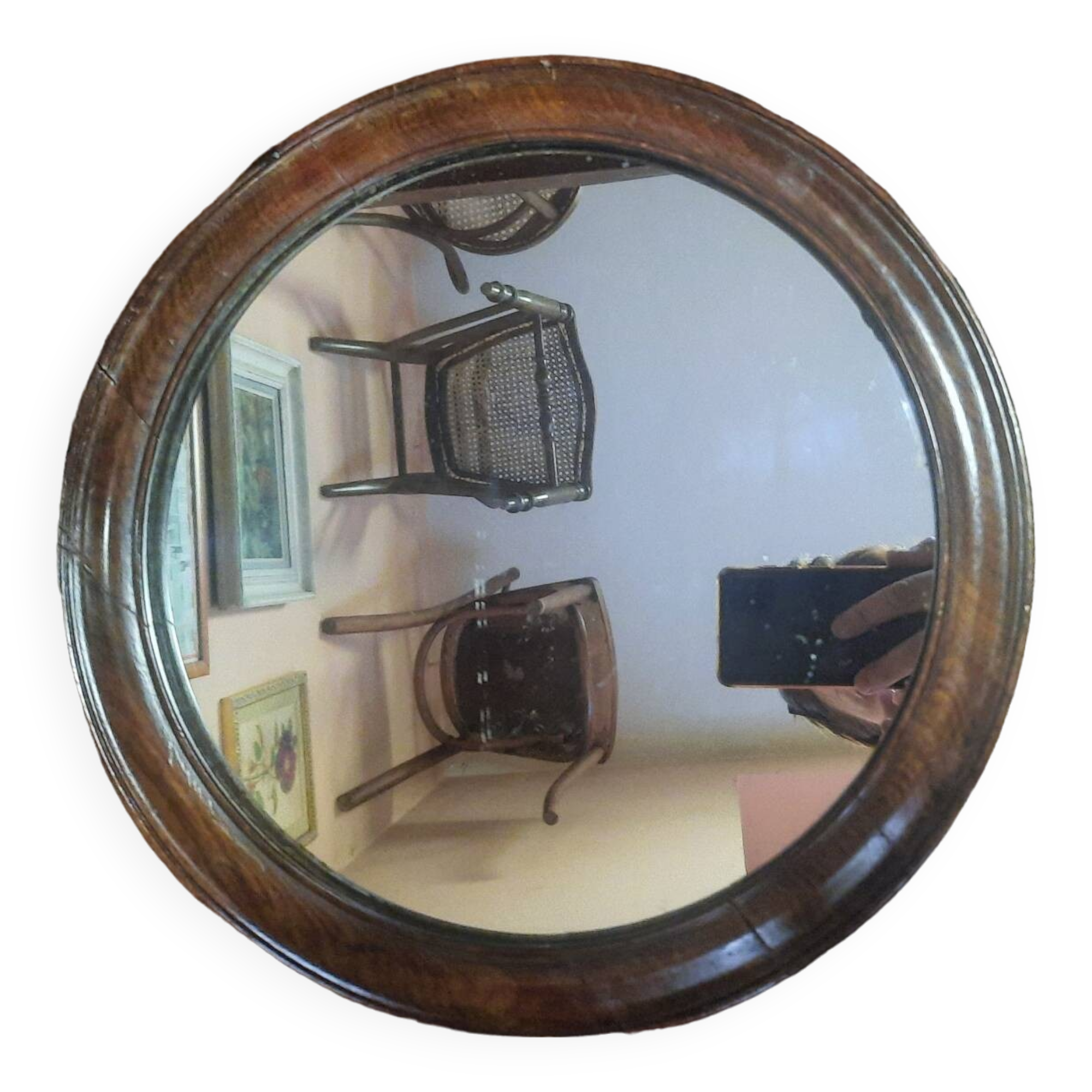 Miroir rond ancien